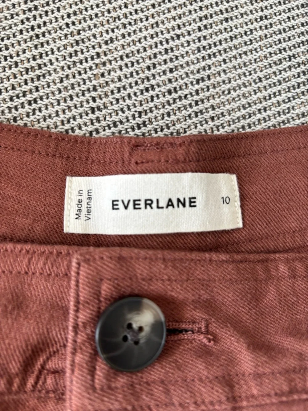 Everlane Women’s Rust Brown Linen Pants - Picture 3 of 5